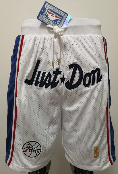 2020 Men NBA Philadelphia 76ers white shorts->orlando magic->NBA Jersey